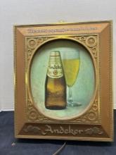 ANDECKER beer sign working 12 x 15