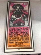 concert poster framed morphine