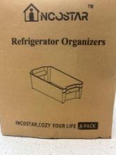 8 Pack of refrigerator organizers