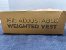 New 16 pound adjustable weighted vest