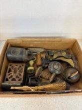 Antique primitive small items see description