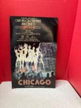 First edition, 1977 Chicago the musical cardboard window advertisement