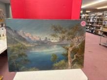 Oil on canvas lovely scenery