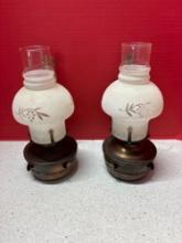 Copper hurricane wall sconces