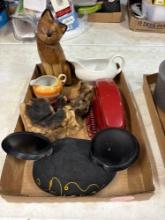 Miscellaneous lot includes fiesta gravy, Vintage phone, etc