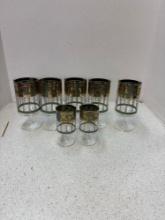 Mid-century glasses see description