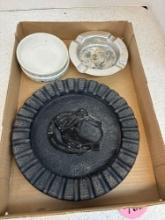 Ashtrays and bowls see description