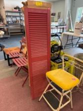 Three pair six total red shutters