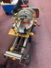 portable stand craftsman 75th anniversary compound miter saw on