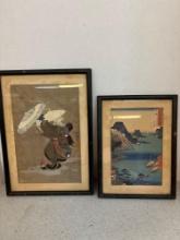 Japanese wood block prints