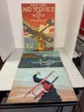 Military paintings on Canvas board