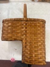 vintage wicker stair basket