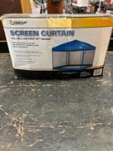 Screen curtain for 10 x 10 gazebos