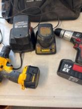 CRAFTSMAN And DEWALT cordless drills