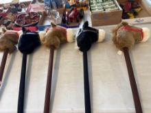 plush hobbyhorse head on stick