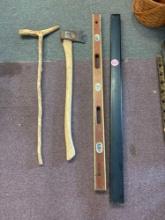 Walking stick, Ax or hatchet, Large level