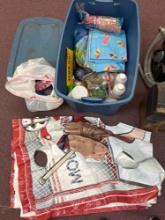 tote of toys, party items, etc.