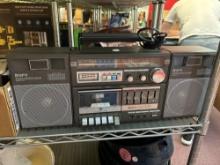 GPX boombox, Cassette tapes, Box of childrens books