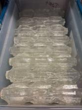 Tote full of Italian TRONCHI chandelier glass, stunning