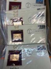World War II gold plated first day envelopes