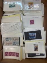 Big lot of stamps in displays