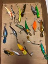 New and old fishing lures