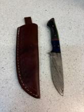 Handmade Damascus, steel knife see description