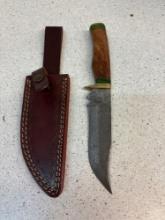 Handmade Damascus, steel knife see description