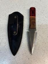 Hand made Damascus steel knife see description