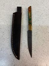 Handmade Damascus, steel knife see description