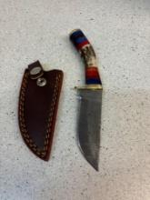 Handmade Damascus, steel knife see description