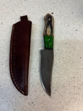 Hand made Damascus steel knife see description