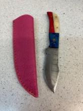 Handmade Damascus, steel knife see description