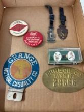 Advertising pins, fobs, See pictures for description