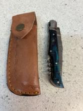 Handmade Damascus, steel knife, see description
