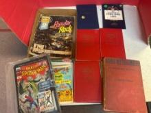 spider-Man comics, guide to United States coin books and more