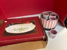 miniature scandale cups and Lenox bless this home tray