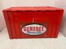 Hard plastic Genesee beer and ale container