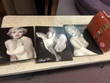 Marilyn Monroe decor and vintage Troop bag