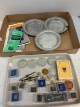 Gas oil, automobile, pins, tokens, etc. see description