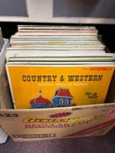Two boxes of Mixed genre Records