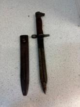 Old bayonet with sheath Possibly European
