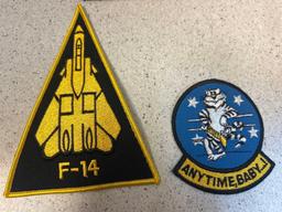 4 top gun US Navy patches