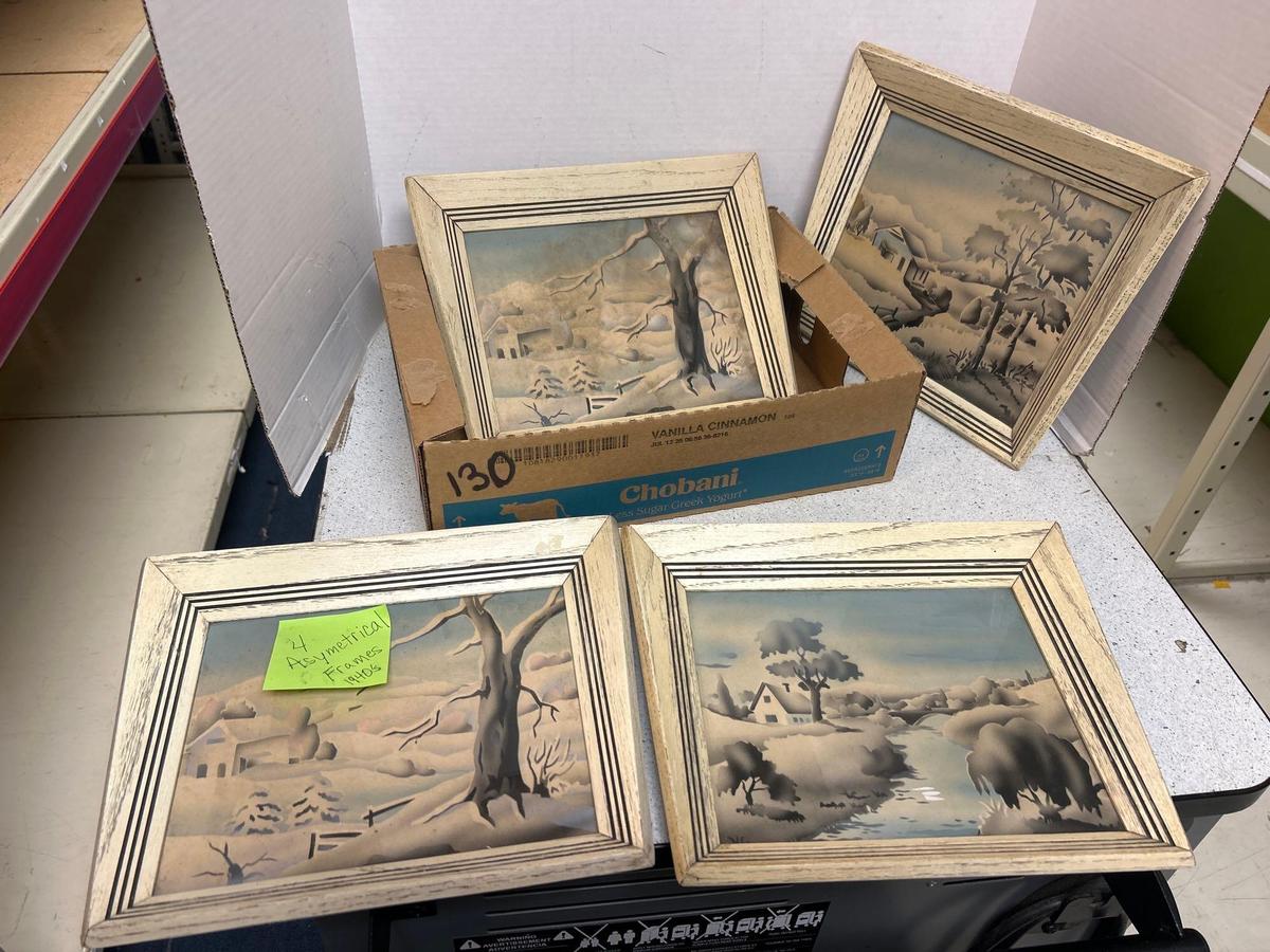 4 asymmetrical frames 1940s