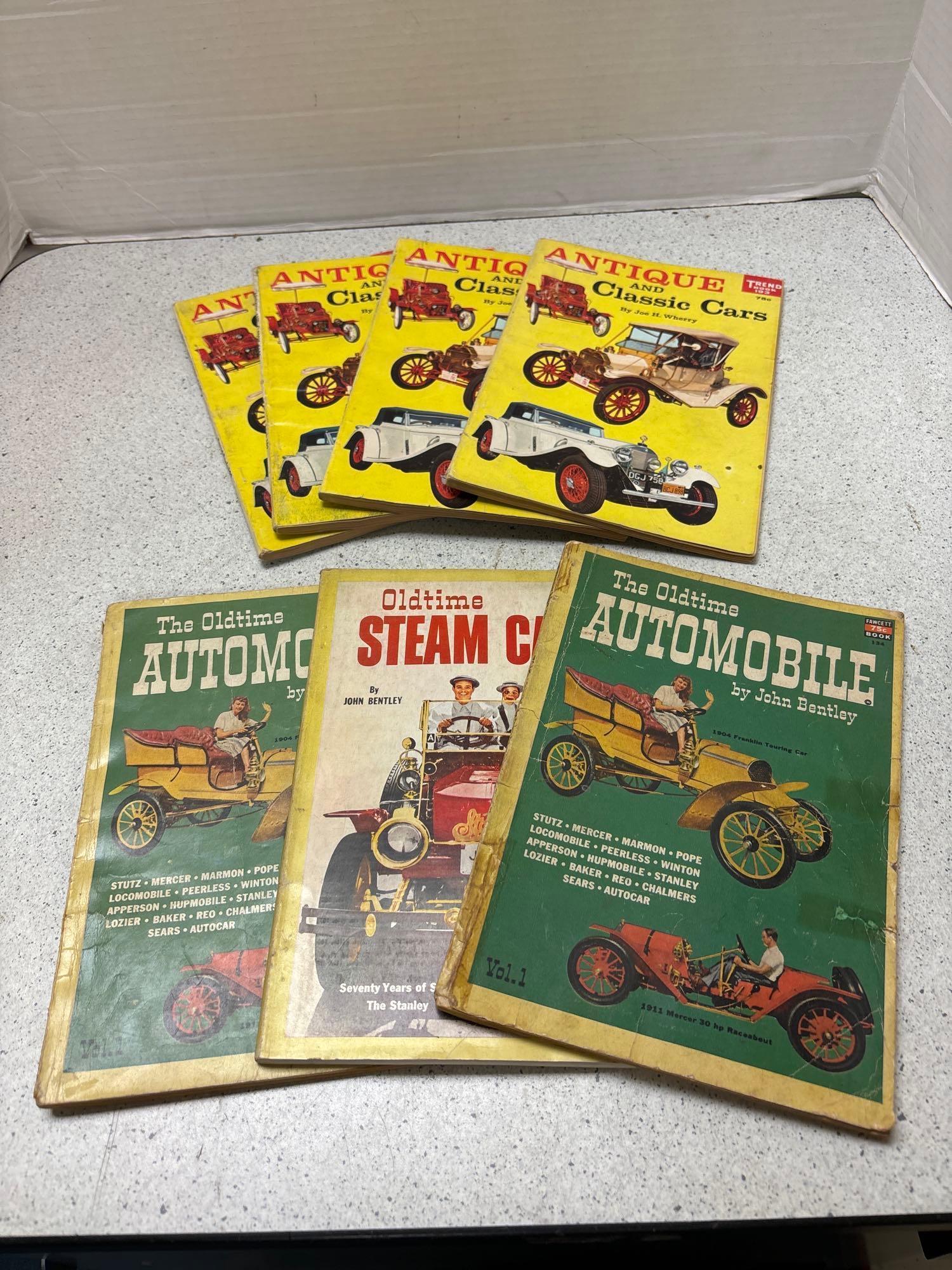 Seven 1950s and 60s auto magazines