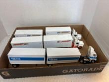 Diecast hauler trucks and trailers