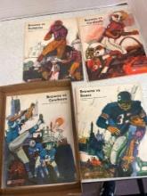 vintage Cleveland Browns football programs