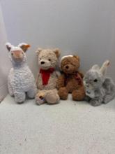 4 STEIFF Plush animals