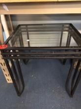 Lightweight glass top end table