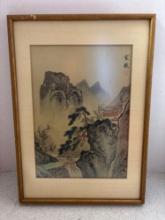 Chinese watercolor print Home Rescue